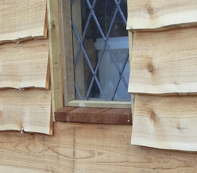 cladding around window